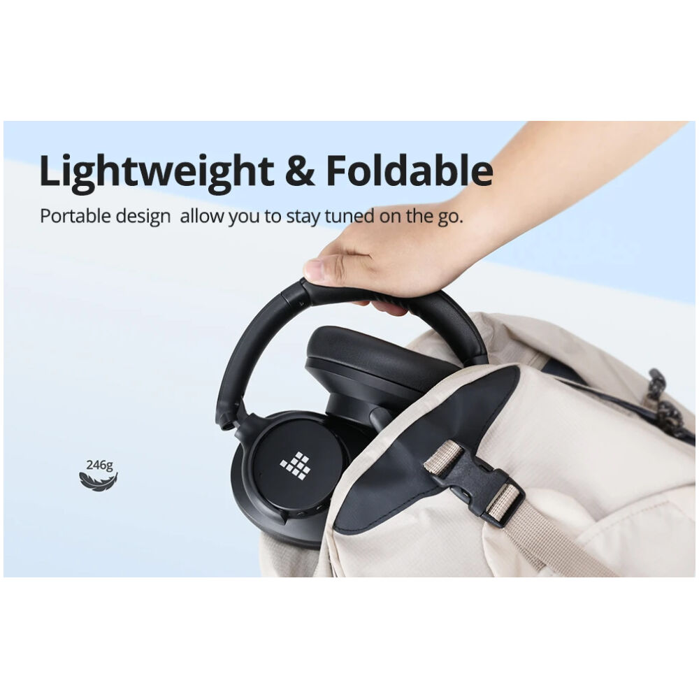 TRONSMART headphones Sounfii Q20, ασύρματα & ενσύρματα, ANC, Φ40mm, 500mAh, μαύρα - Image 5