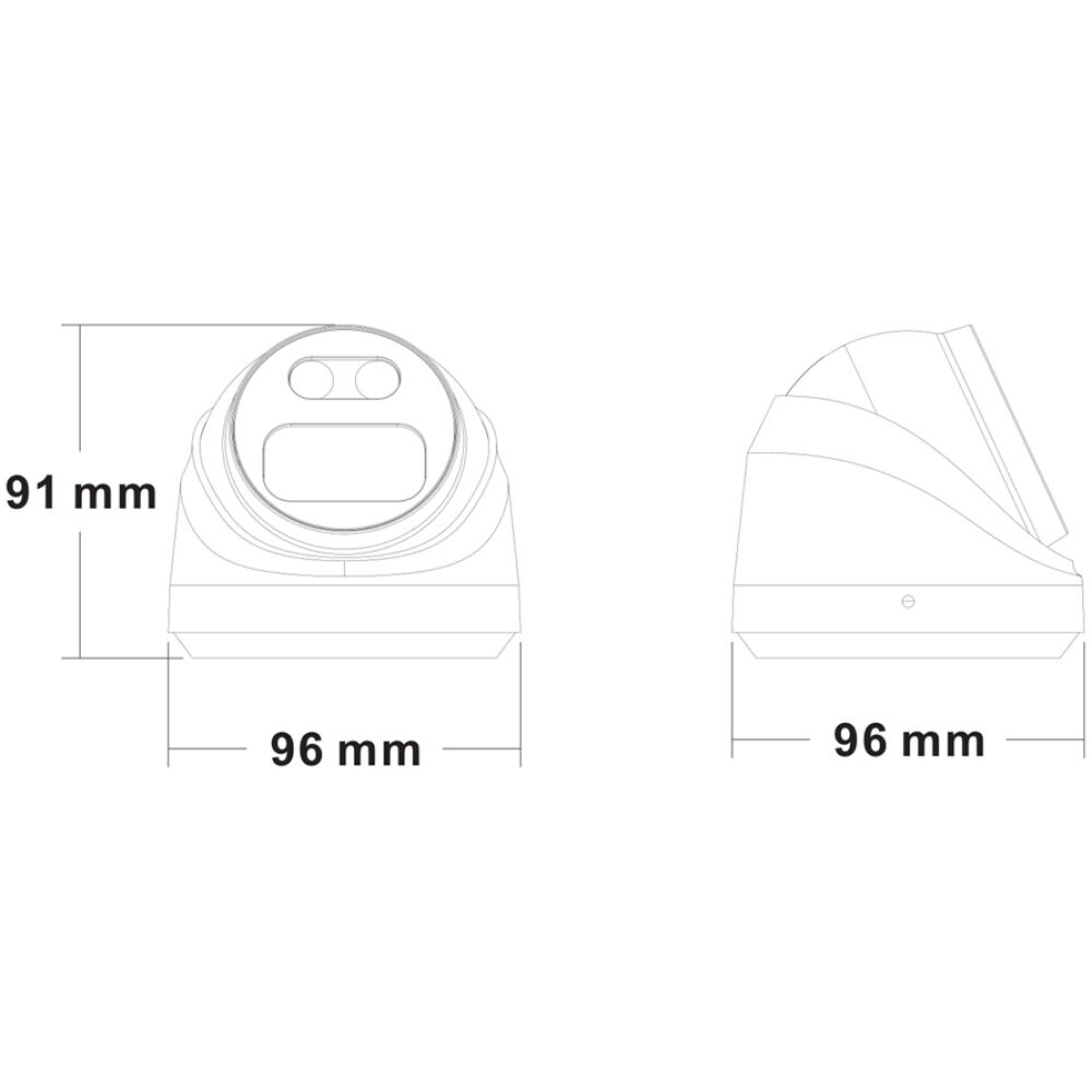 LONGSE IP κάμερα CMSBFG400, 4MP, 2.8mm, αδιάβροχη IP67, PoE - Image 3