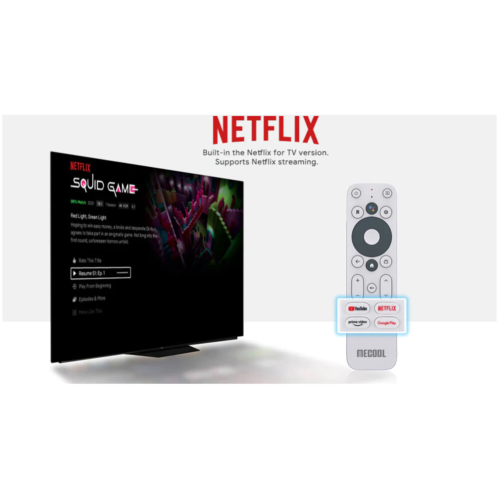 MECOOL TV Stick KD5, Google & Netflix certificate, FHD, WiFi, Android 11 - Image 6
