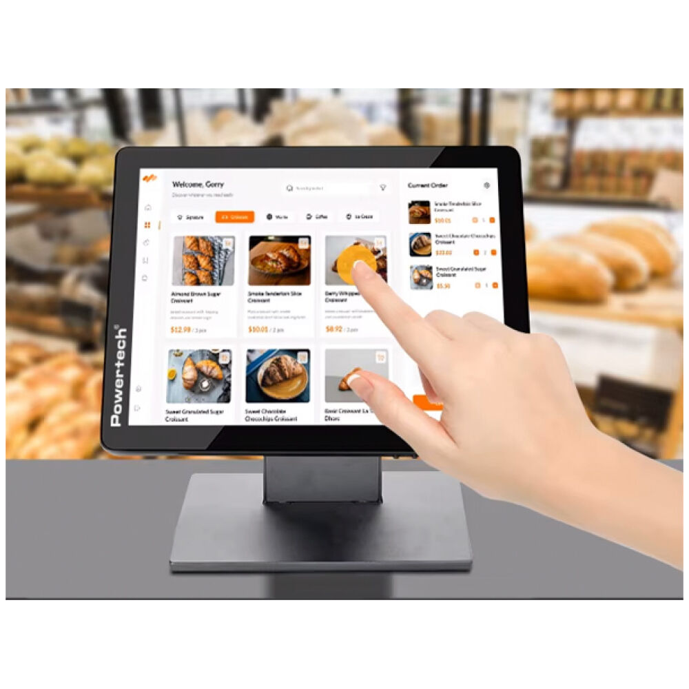 POWERTECH οθόνη αφής PT-1366, LED, 15" 1024x768, HDMI/VGA/USB, μαύρη - Image 2