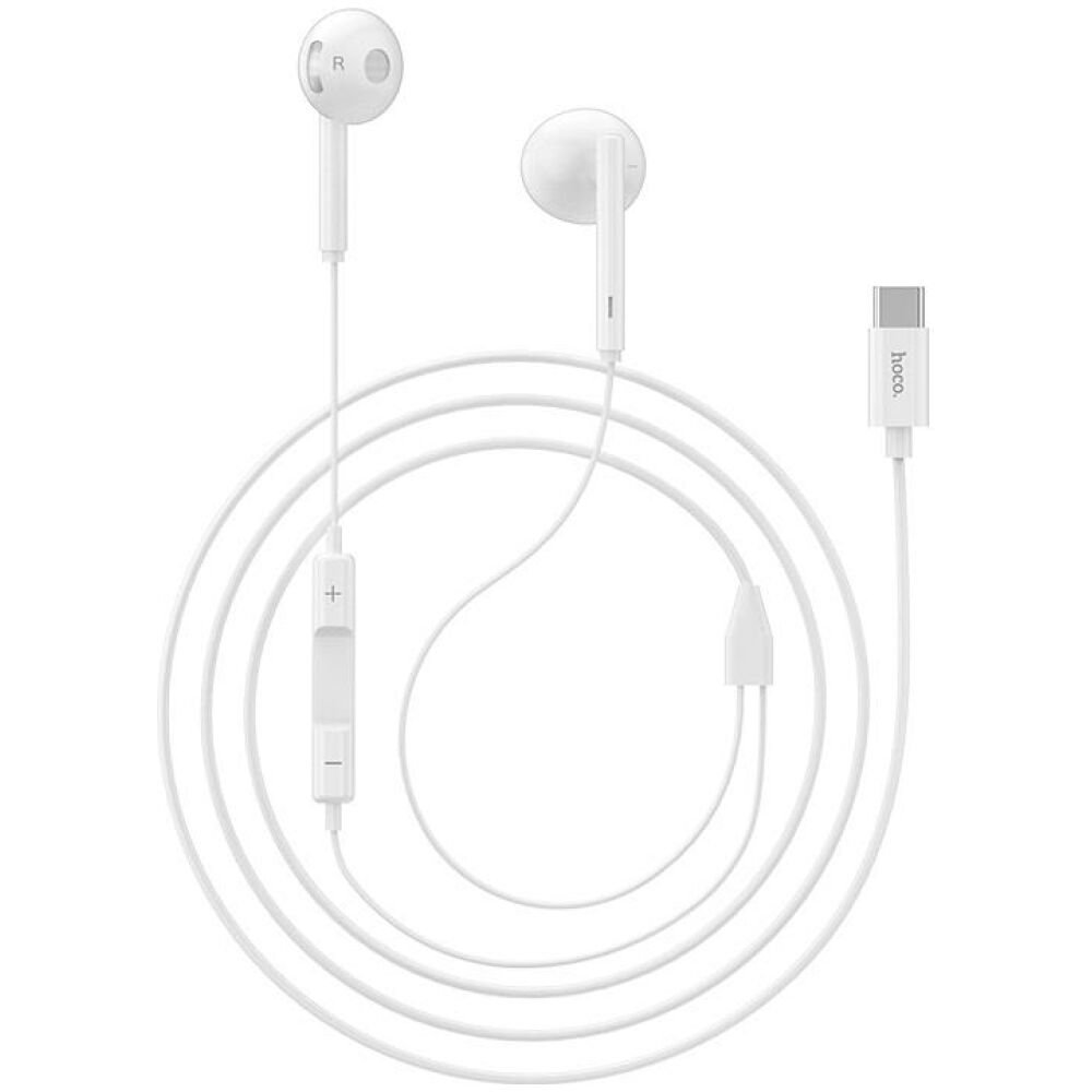 HOCO L10 ACOUSTIC TYPE C EARPHONE, ΛΕΥΚΟ - Image 3