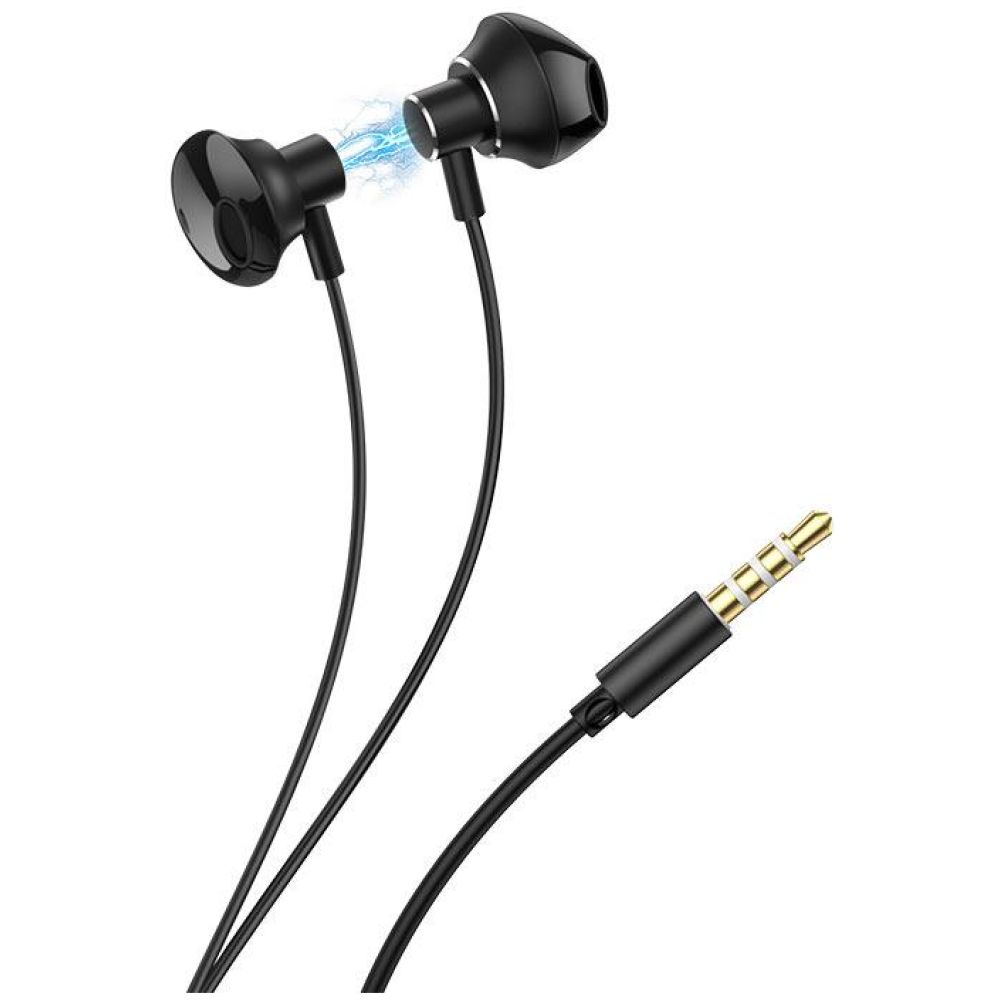 HOCO M75 BELLE UNIVERSAL EARPHONES ΜΑΥΡΟ - Image 2