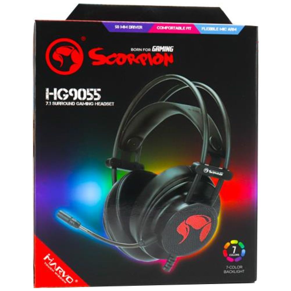 MARVO HG9055 ΑΚΟΥΣΤΙΚΑ 7.1 - USB2.0 GAMING