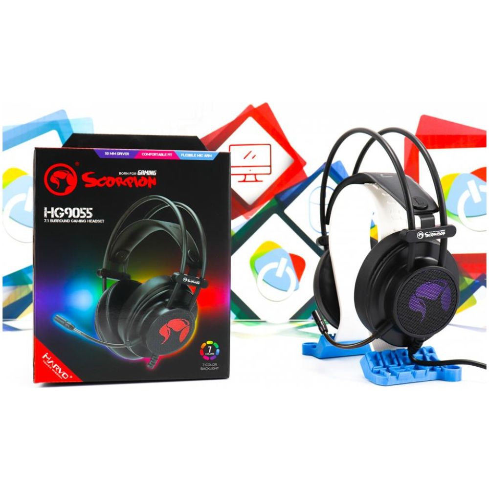 MARVO HG9055 ΑΚΟΥΣΤΙΚΑ 7.1 - USB2.0 GAMING - Image 3
