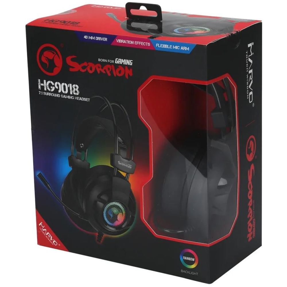 MARVO HG9018 ΑΚΟΥΣΤΙΚΑ GAMING 7.1 SURROUND USB - Image 2