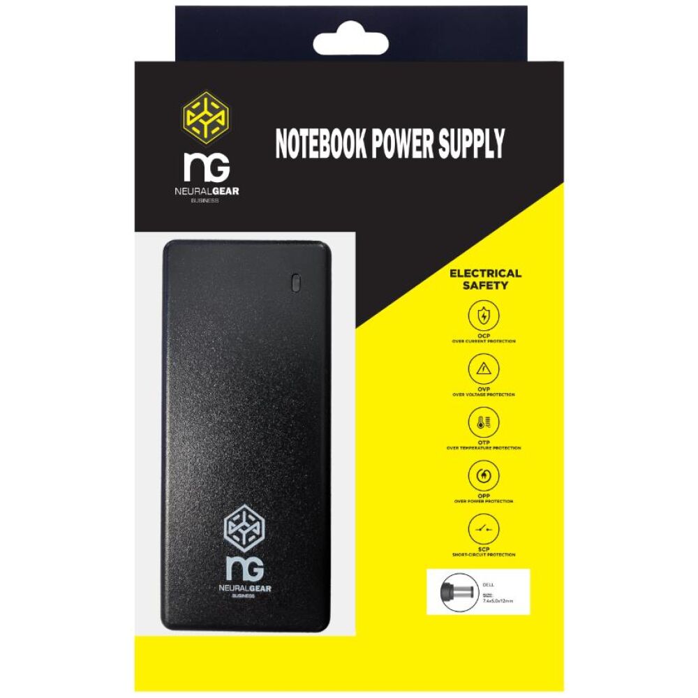 NG-POWER DELL 19.5V 4.62A, TIP SIZE: 7.4x5.0x12mm WITH PIN