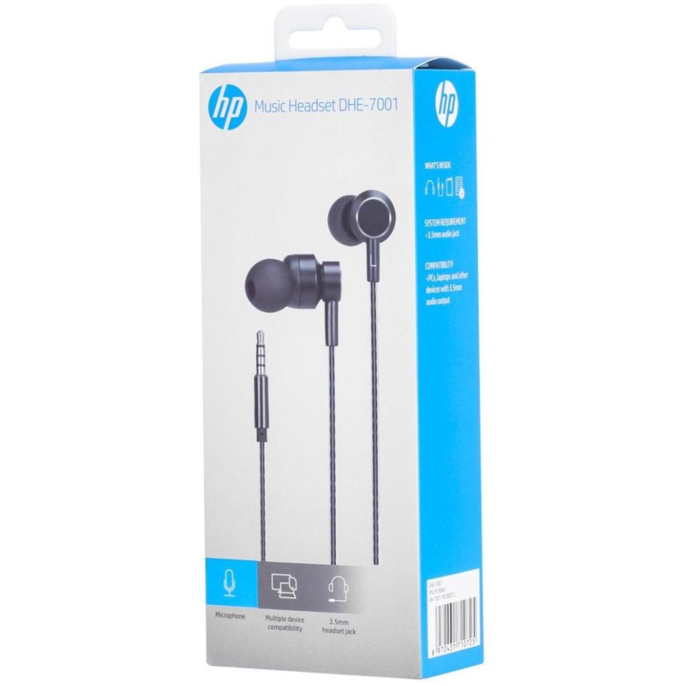 HP DHE-7001 ΑΚΟΥΣΤΙΚΑ HANDSFREE ΜΑΥΡΟ