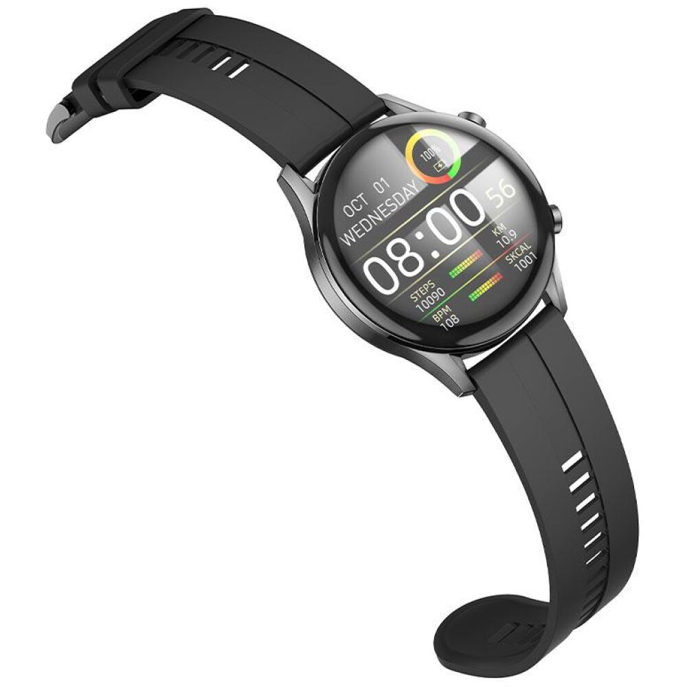 HOCO Y7 SMART WATCH, ΣΤΡΟΓΓΥΛΟ - Image 6