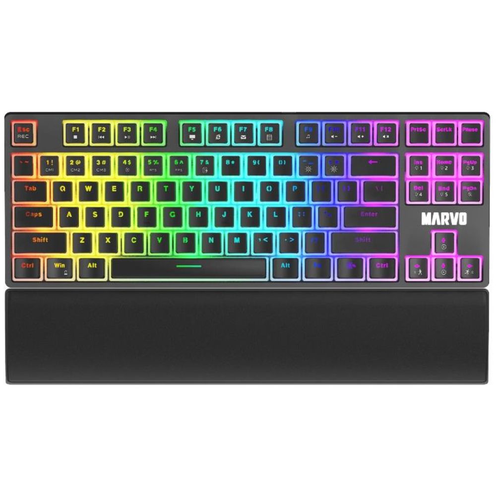 MARVO KG946 GAMING RGB ΜΗΧΑΝΙΚΟ ΠΛΗΚΤΡΟΛΟΓΙΟ, ΚΟΚΚΙΝΟΙ ΔΙΑΚΟΠΤΕΣ