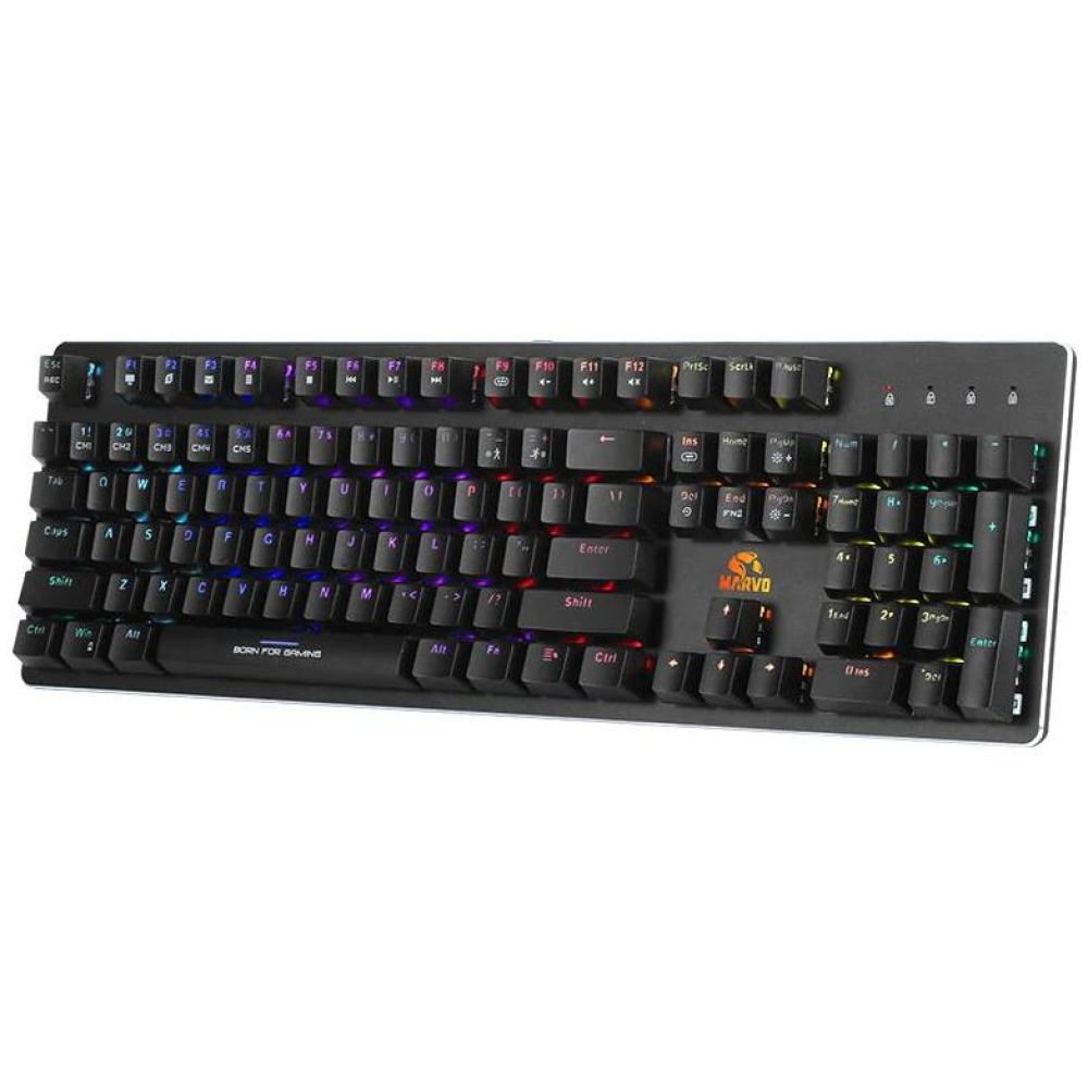 MARVO KG945 GAMING RGB ΜΗΧΑΝΙΚΟ ΟΠΤΙΚΟ ΠΛΗΚΤΡΟΛΟΓΙΟ, ΑΛΟΥΜΙΝΙΟΥ