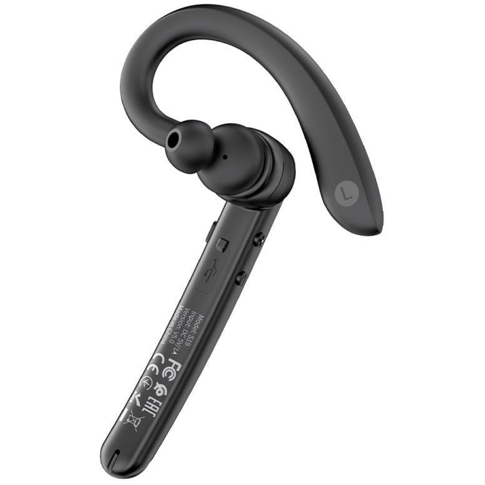 HOCO S19 HEARTFUL BLUETOOTH EARPHONES, ENC, ΜΑΥΡΟ - Image 4