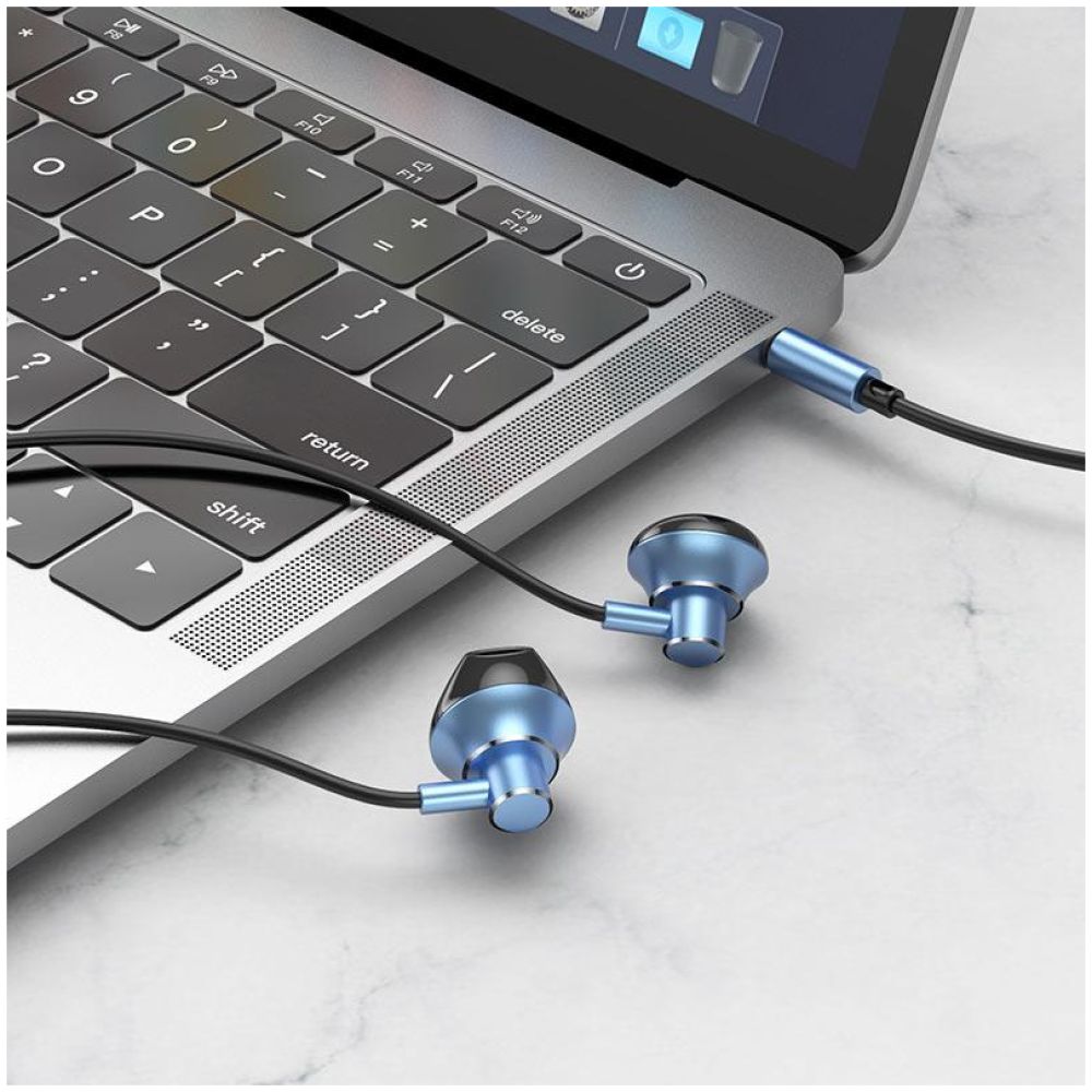 HOCO M75 BELLE UNIVERSAL EARPHONES ΜΠΛΕ - Image 3