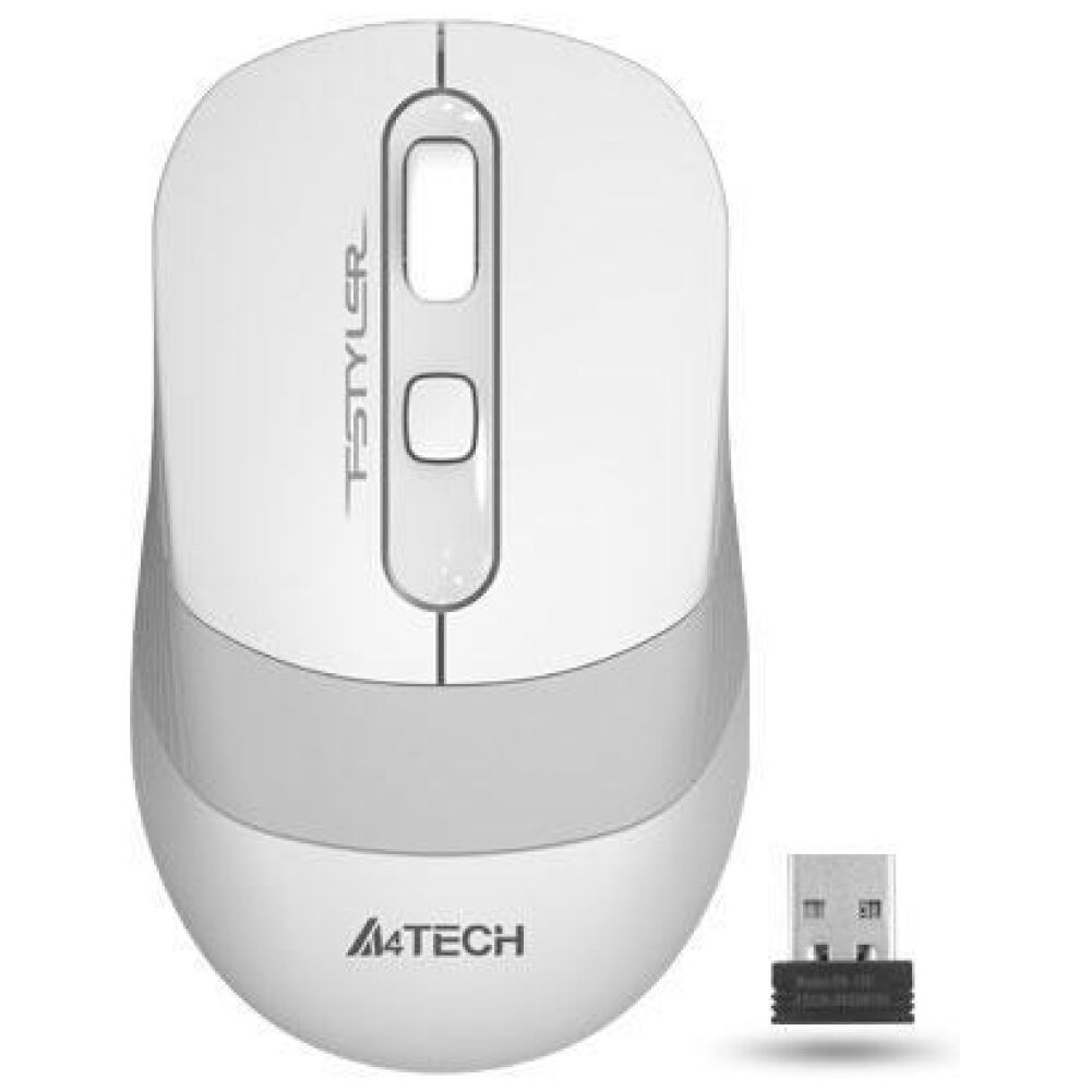 ΠΟΝΤΙΚΙ ΑΣΥΡΜΑΤΟ A4Tech FG10 2000 DPI, ΛΕΥΚΟ/ΓΚΡΙ