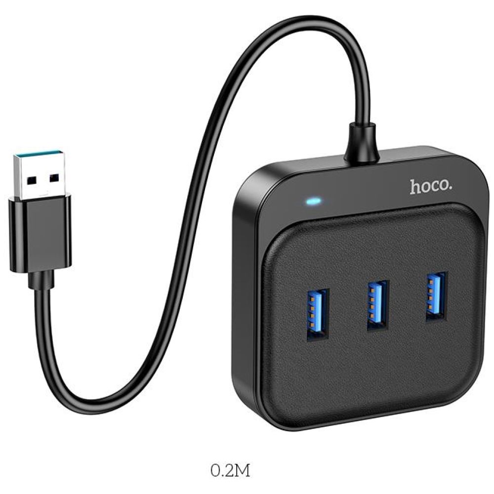 HOCO HB31 USB 3,0 HUB, 4 ΘΥΡΕΣ (L=0.2M) - Image 2