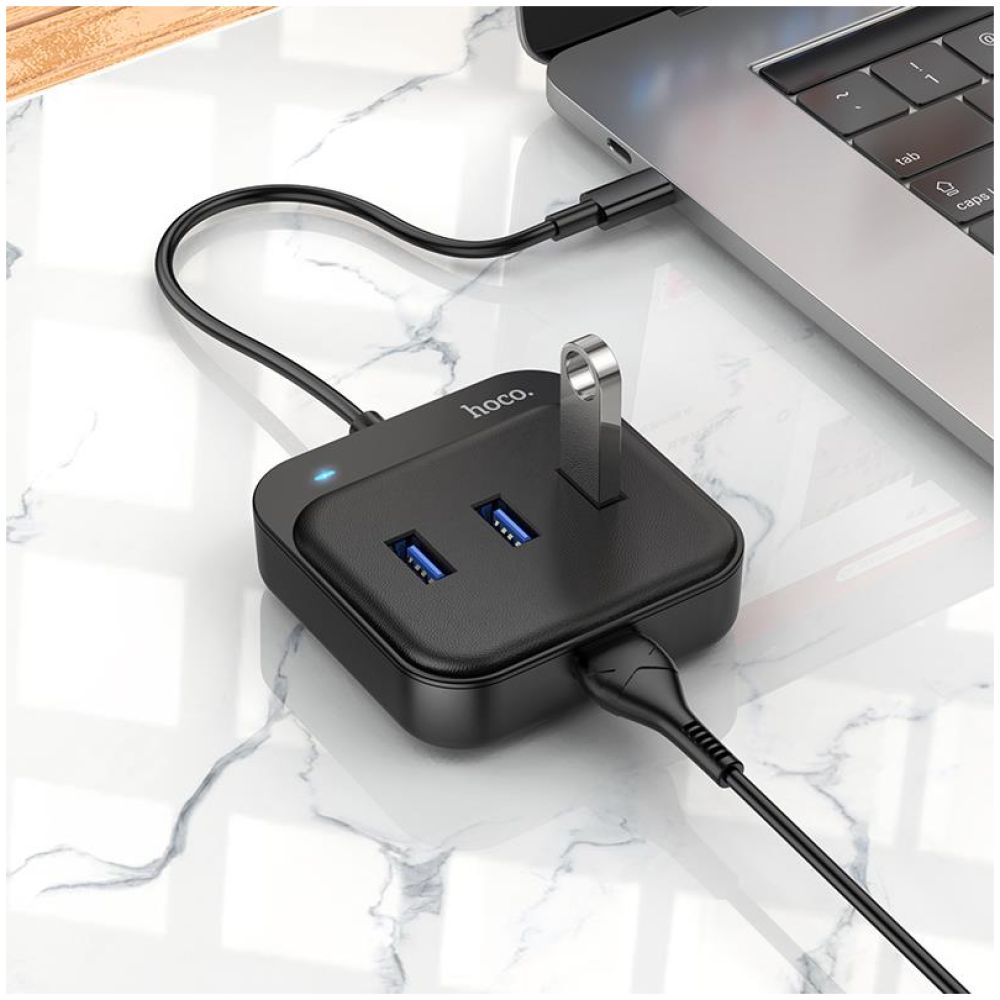 HOCO HB31 USB 3.0 HUB, TYPE-C TO USB3.0, 4 ΘΥΡΕΣ, L=0.2M - Image 4