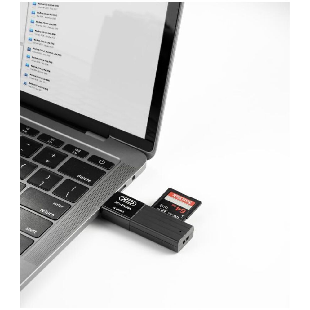 XO DK05A USB 2.0 2-in-1 CARD READER - Image 3