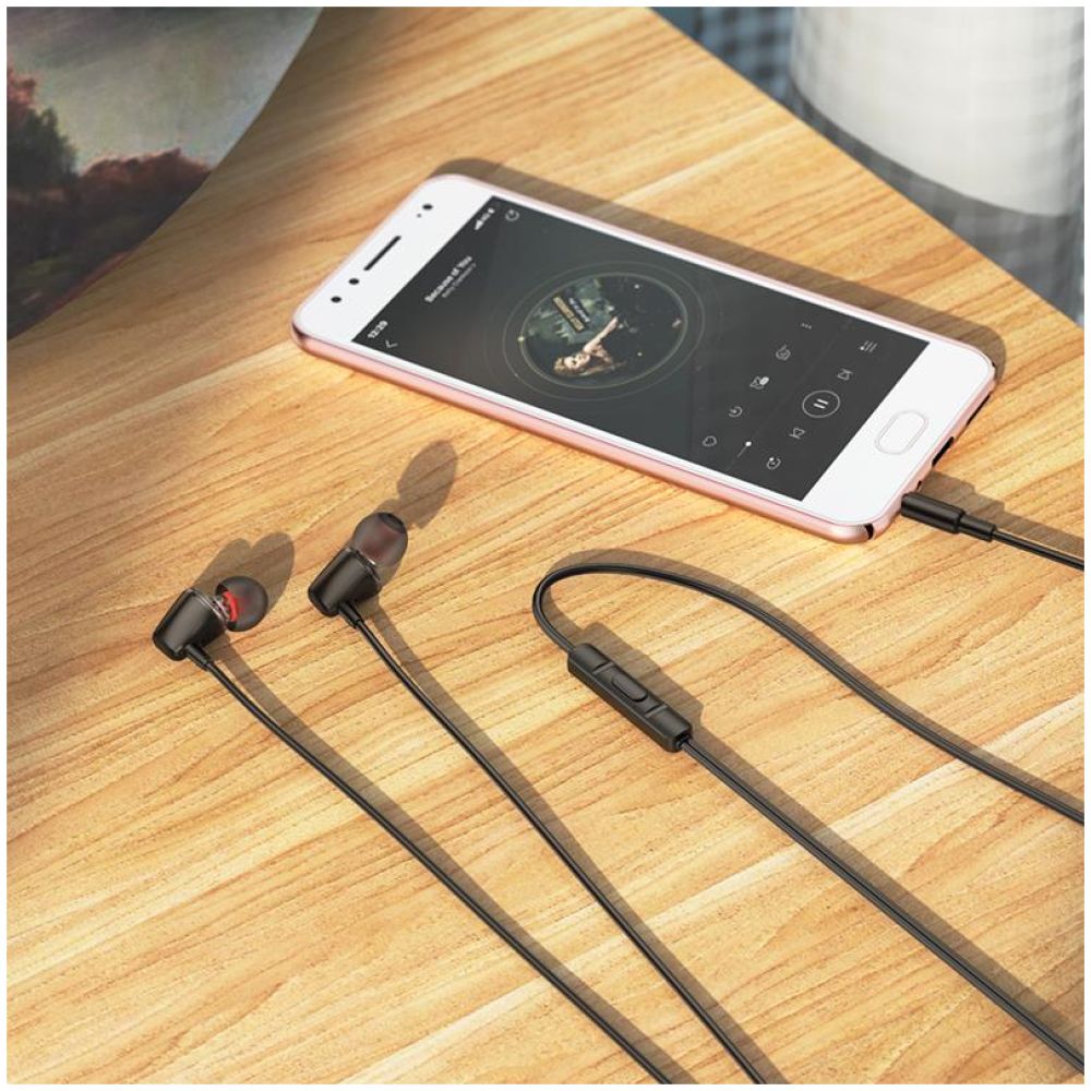 HOCO M107 DISCOVERER ΑΚΟΥΣΤΙΚΑ HANDSFREE, ΜΑΥΡΟ - Image 4