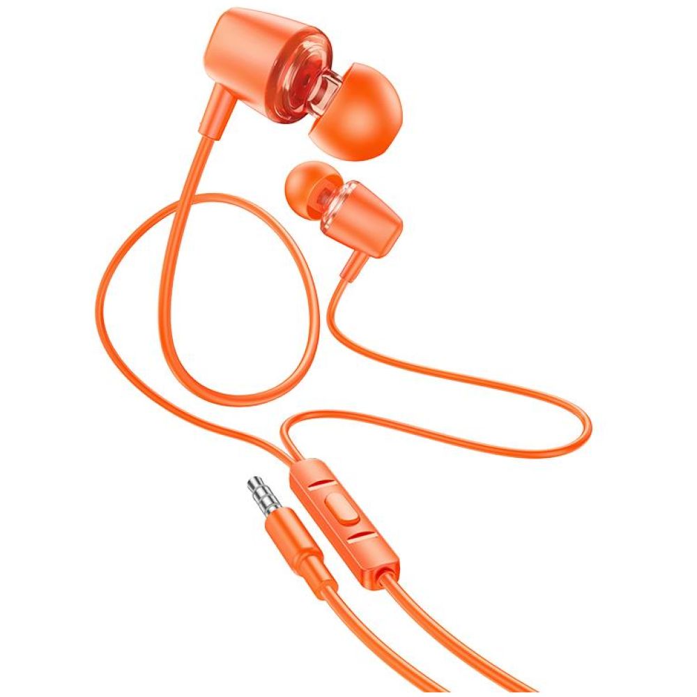 HOCO M107 DISCOVERER ΑΚΟΥΣΤΙΚΑ HANDSFREE, ΠΟΡΤΟΚΑΛΙ - Image 3