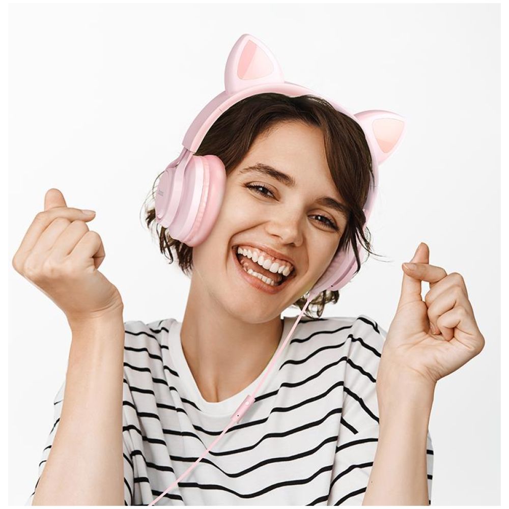 HOCO W36 CAT EAR ΑΚΟΥΣΤΙΚΑ ΜΕ ΜΙΚΡΟΦΩΝΟ, 3.5mm - Image 3