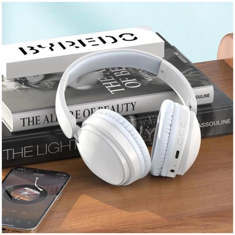 XO BE36 ΑΚΟΥΣΤΙΚΑ OVER-HEAD BLUETOOTH HANDSFREE , ΛΕΥΚΟ - Image 2