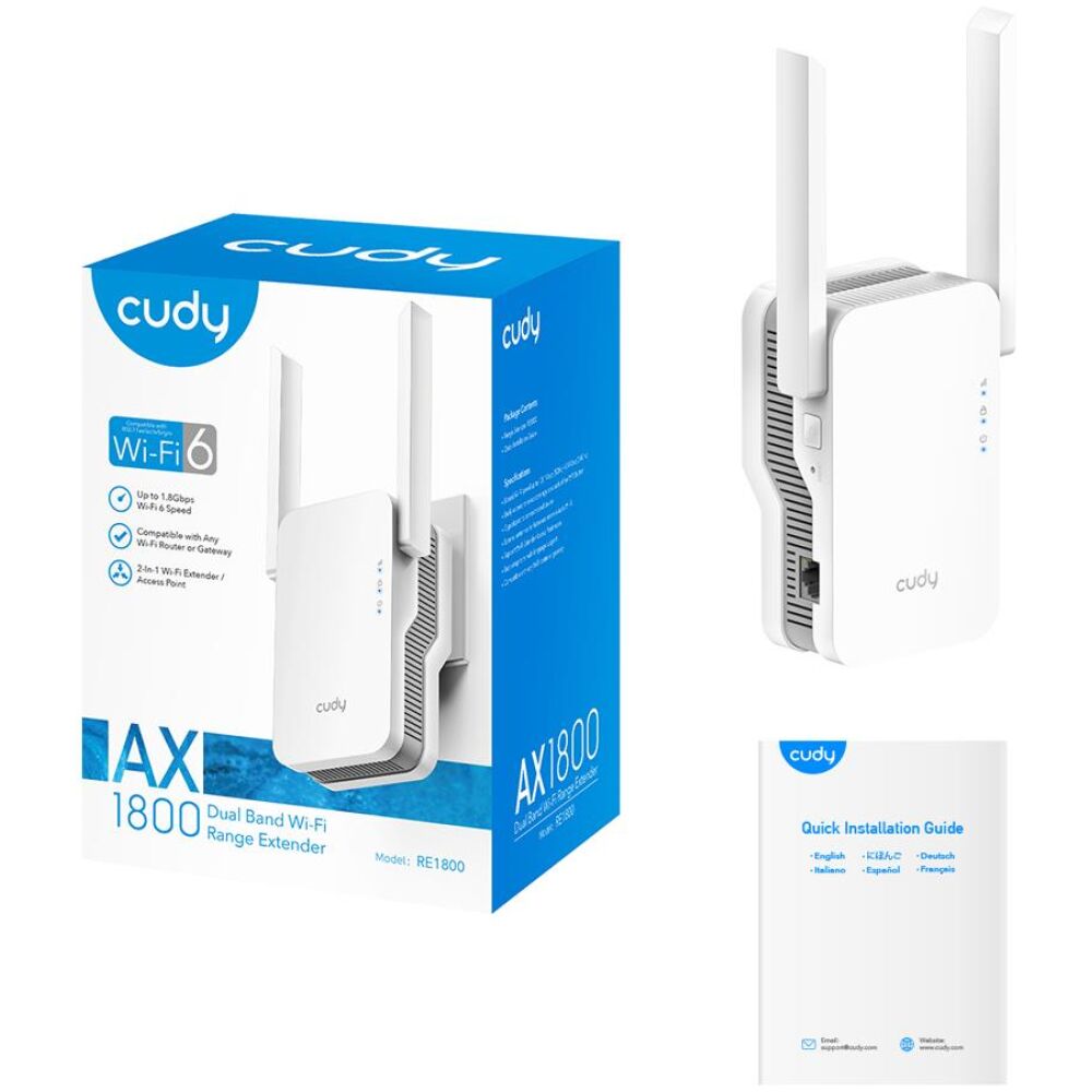 CUDY ΑΧ1800 DUAL BANKD WI-FI 6, MESH REPEATER - Image 4