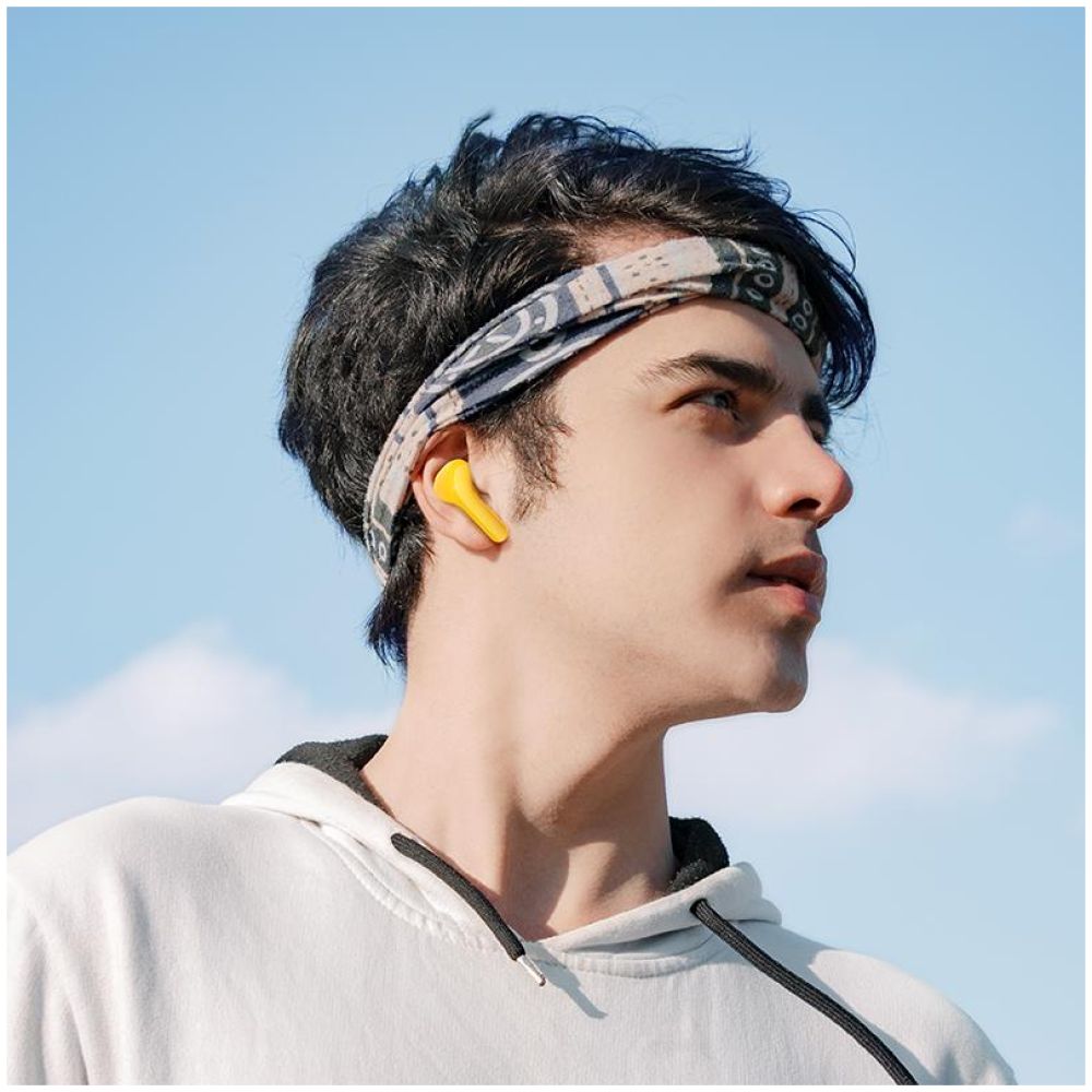 HOCO EW39 BRIGHT ΑΚΟΥΣΤΙΚΑ BLUETOOTH, ΚΙΤΡΙΝΟ, ENC - Image 3
