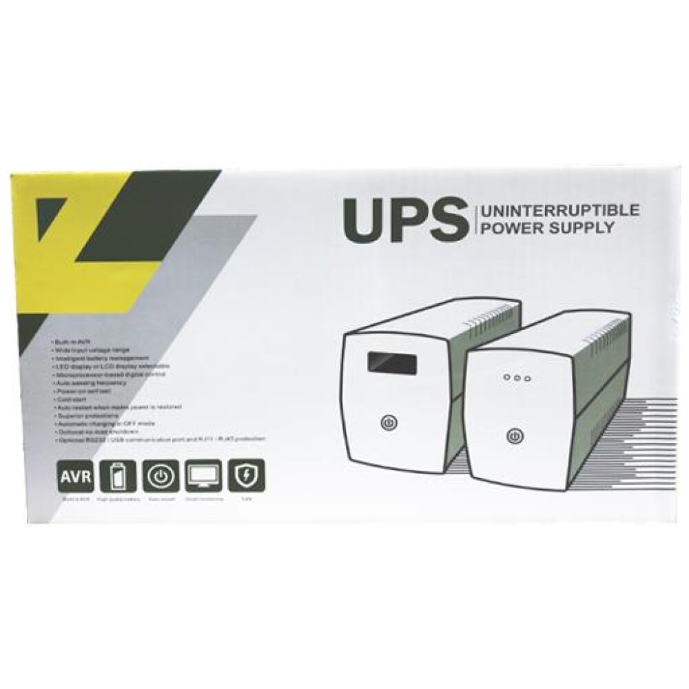 NG UPS 1200VA/720W ΜΕ AVR, LINE INTERACTIVE, 3 SCHUKO, 2x 12V7A, LED - Image 2