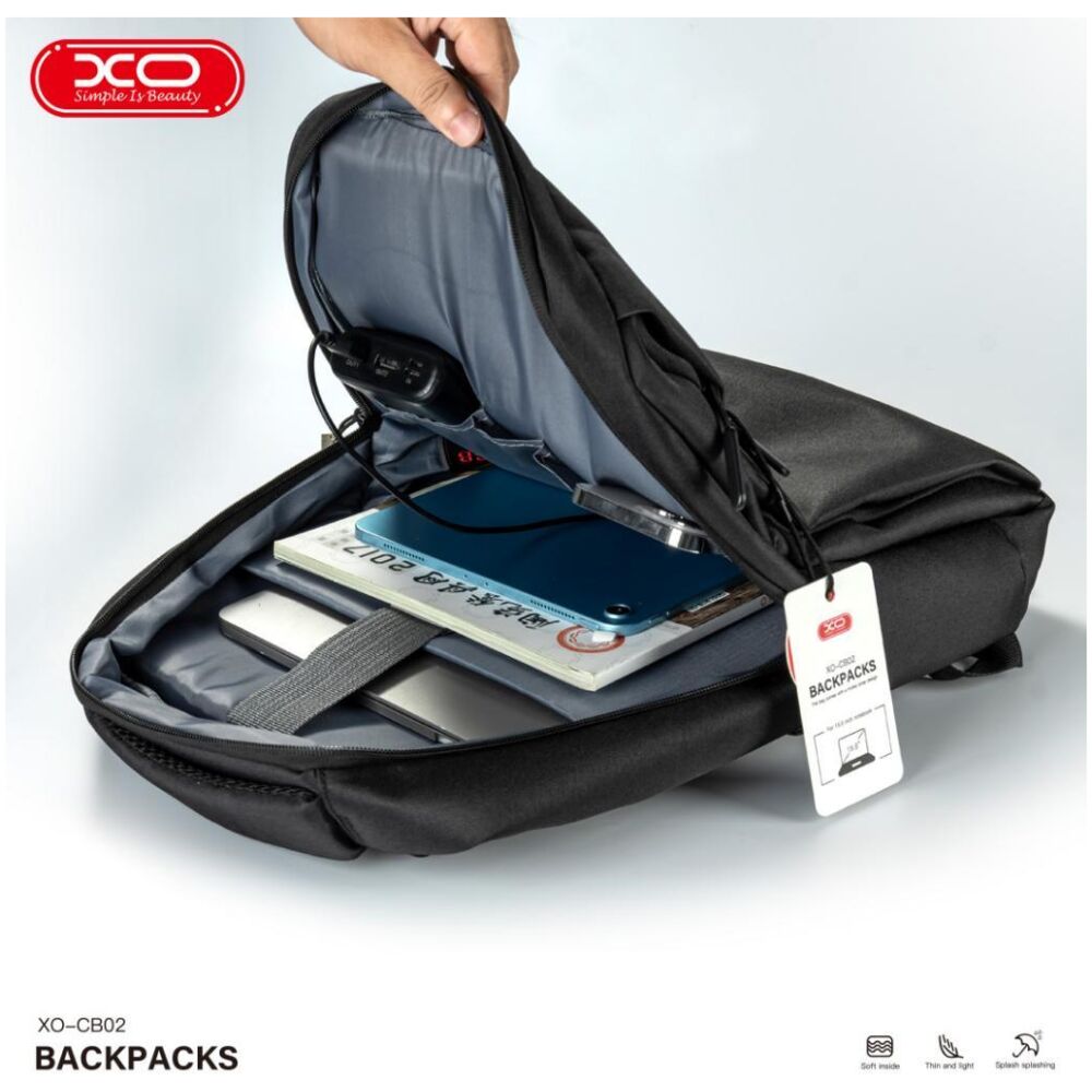 XO CB02 15.6-INCH ΑΔΙΑΒΡΟΧΗ ΤΣΑΝΤΑ BACKPACK ΓΙΑ ΛΑΠΤΟΠ - Image 4