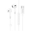 HOCO M109 ΑΚΟΥΣΤΙΚΑ HANDSFREE TYPE-C SUNNY ME ΧΕΙΡΙΣΤΗΡΙΟ ΣΤΟ ΚΑΛΩΔΙΟ, ΛΕΥΚΟ