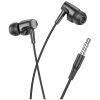 HOCO M112 ΑΚΟΥΣΤΙΚΑ HANDSFREE STORY 3,5mm, ΜΑΥΡΟ