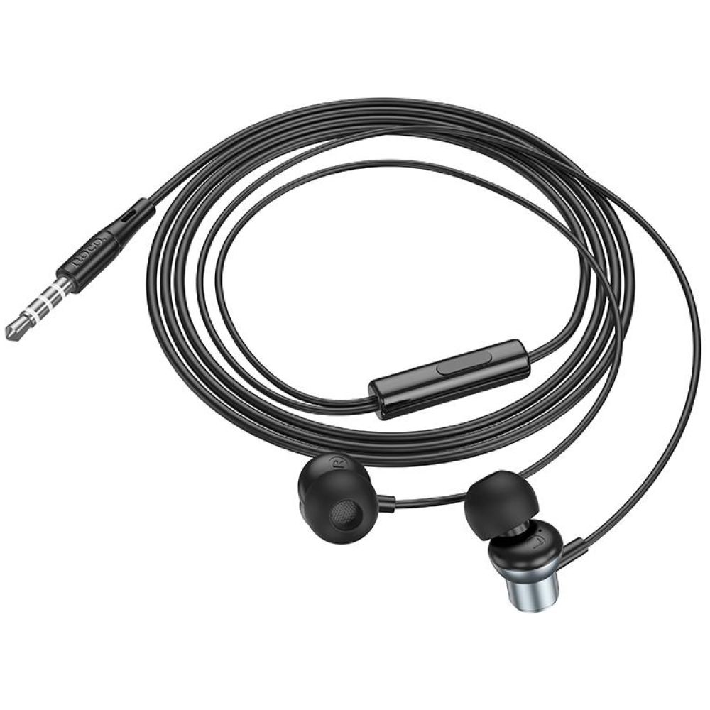 HOCO M110 ΜΕΤΑΛΛΙΚΑ ΑΚΟΥΣΤΙΚΑ HANDSFREE ENCOURAGE 3,5mm, ΓΚΡΙ - Image 3