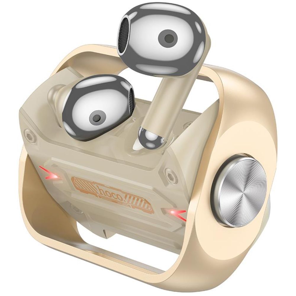 HOCO ΑΚΟΥΣΤΙΚΑ BLUETOOTH EW55 TRENDY TWS, GAMING, ΧΡΥΣΟ