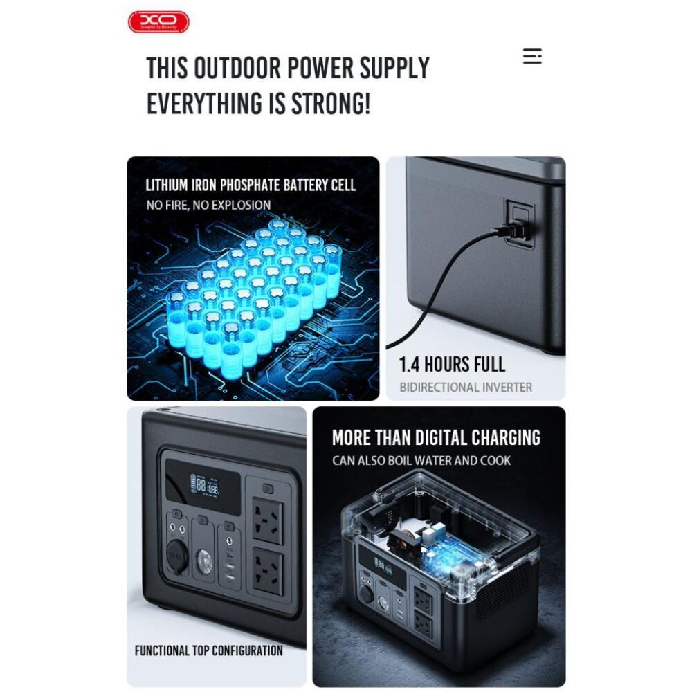 XO PSA-700 192000MAH/614WH OUTDOOR LIGHTNING ENERGY STORAGE POWER STATION - Image 4