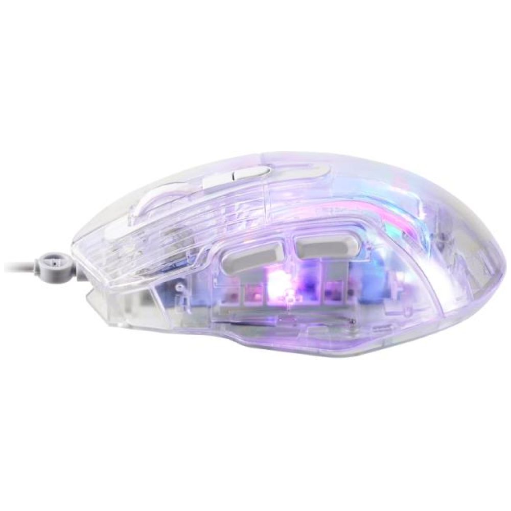 MARVO M413 ΔΙΑΦΑΝΟ GAMING ΠΟΝΤΙΚΙ, 7200DPI, RGB, ΑΘΟΡΥΒΟΙ ΔΙΑΚΟΠΤΕΣ - Image 2