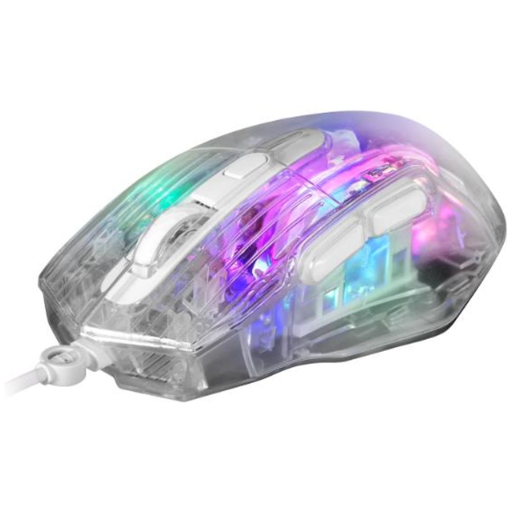 MARVO M413 ΔΙΑΦΑΝΟ GAMING ΠΟΝΤΙΚΙ, 7200DPI, RGB, ΑΘΟΡΥΒΟΙ ΔΙΑΚΟΠΤΕΣ - Image 4