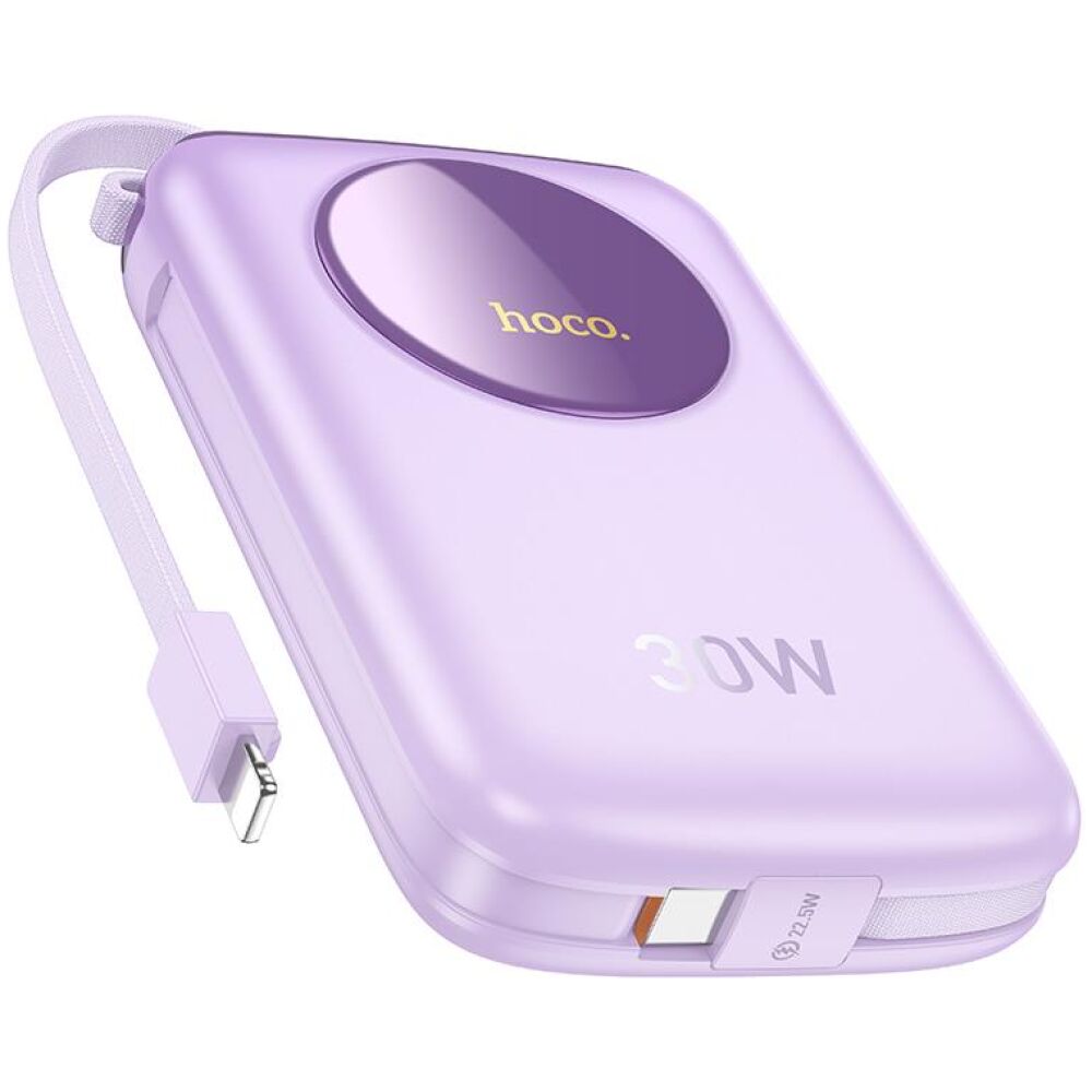 HOCO Q19 LUCKY FULLY COMPATIBLE POWER BANK, 10.000mAh, 30W ΜΕ ΟΘΟΝΗ, ΜΩΒ - Image 2