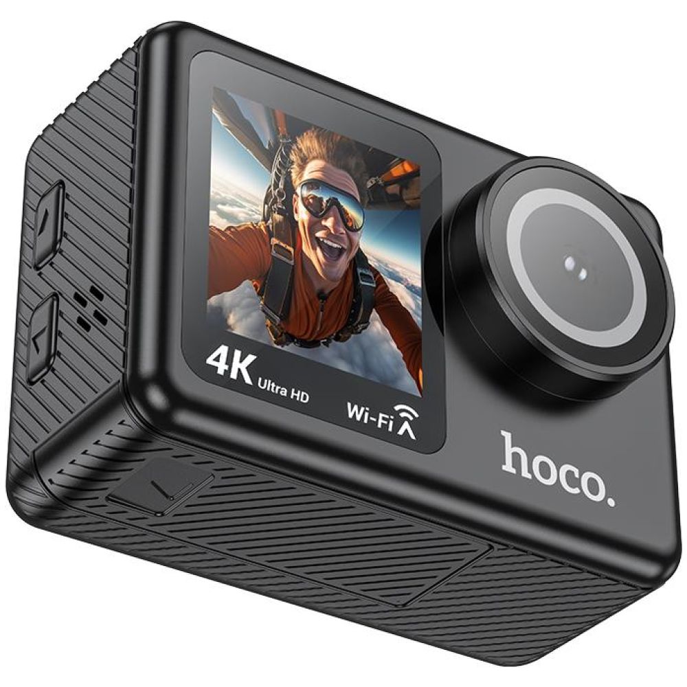 HOCO DV101 SPORT ΚΑΜΕΡΑ ΜΕ ΔΙΠΛΗ ΕΝΧΡΩΜΗ ΟΘΟΝΗ ΜΠΡΟΣ ΠΙΣΩ , ΜΑΥΡΗ - Image 8