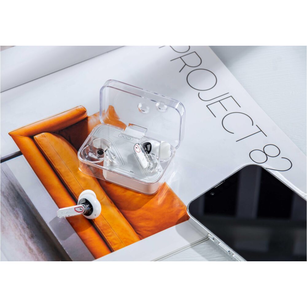 XO G21 CRYSTAL TANSUCENT BLUETOOTH ΑΚΟΥΣΤΙΚΑ, ΔΙΠΛΟ ΜΙΚΡΟΦΩΝΟ , ANC + ENC , TWS , ΛΕΥΚΑ - Image 2