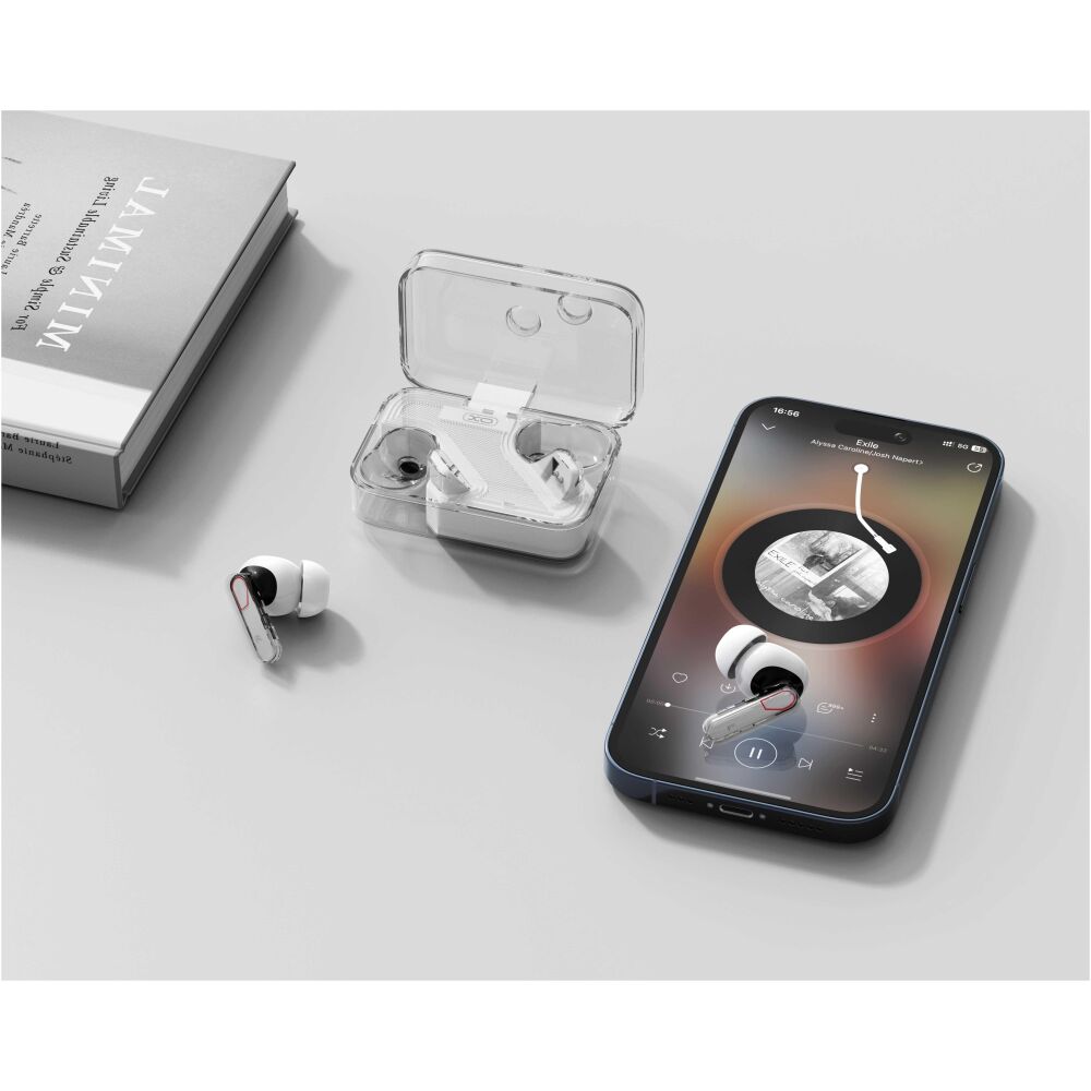 XO G21 CRYSTAL TANSUCENT BLUETOOTH ΑΚΟΥΣΤΙΚΑ, ΔΙΠΛΟ ΜΙΚΡΟΦΩΝΟ , ANC + ENC , TWS , ΛΕΥΚΑ - Image 3