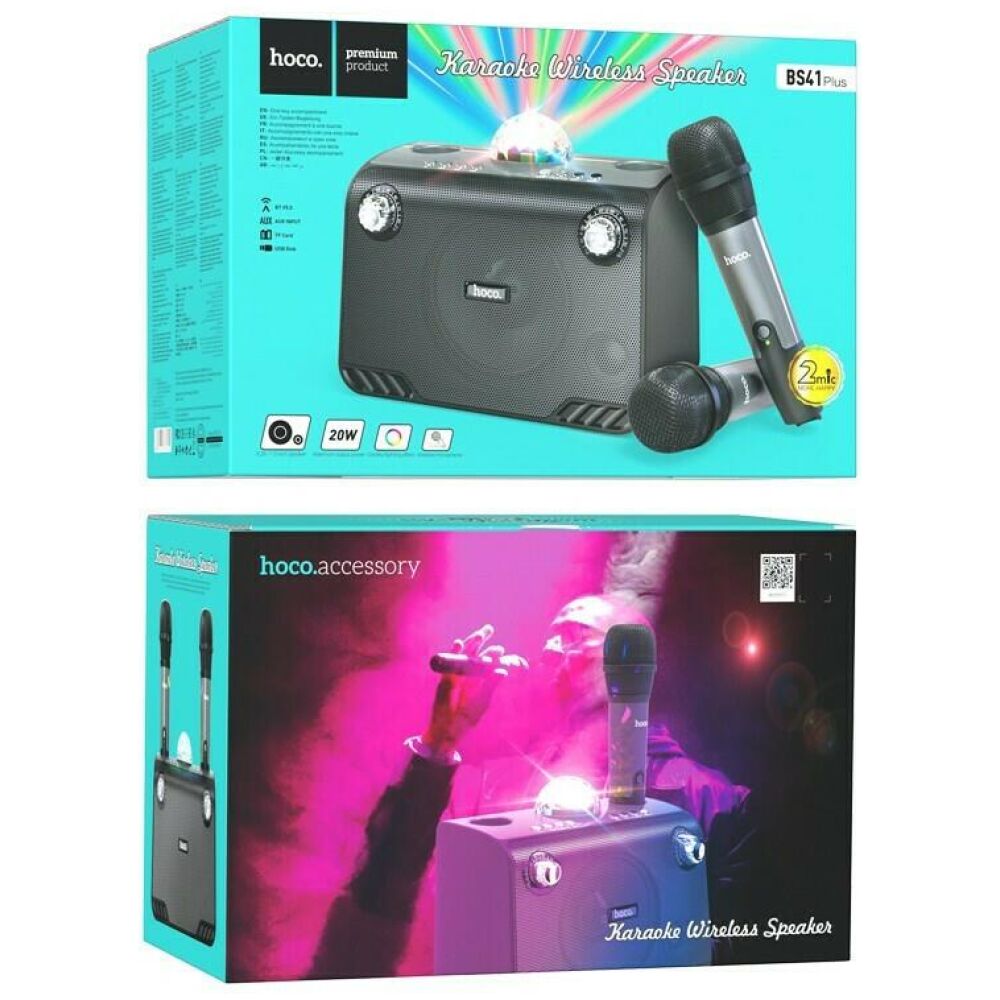 HOCO BS41 ΗΧΕΙΟ BLEUTOOTH PLUS KARAOKE ΜΕ 2x ΑΣΥΡΜΑΤΑ ΜΙΚΡΟΦΩΝΑ - Image 3
