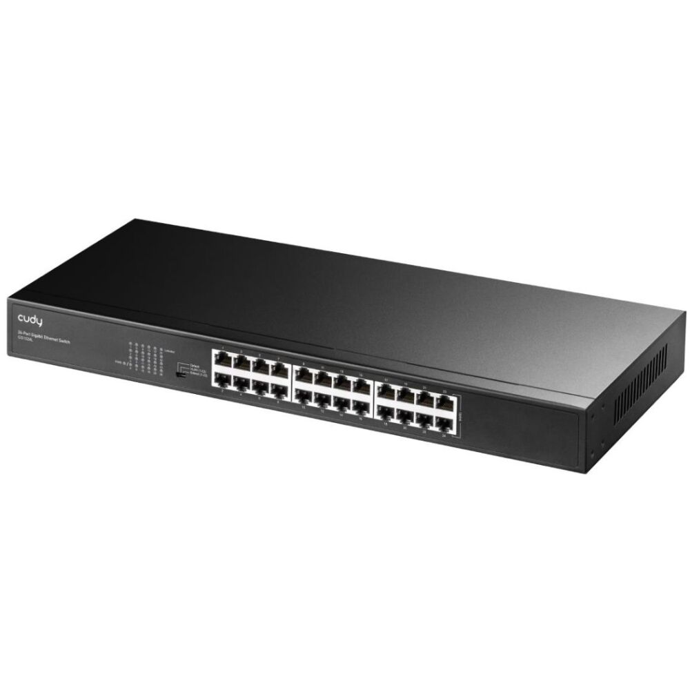 CUDY GS1024L 24-PORT GIGABIT UNMANAGED METAL SWITCH, RACKMOUNT - Image 3