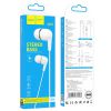 HOCO M97 ΑΚΟΥΣΤΙΚΑ HANDSFREE ENJOY, 3,5mm, ΛΕΥΚΟ