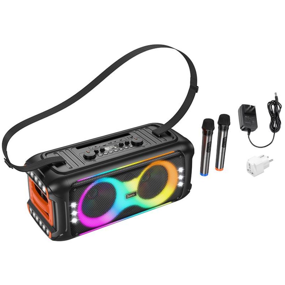 HOCO HA9 KAYMAN ΜΕ ΔΥΟ ΜΙΚΡΟΦΩΝΑ OUTDOOR BLUETOOTH SPEAKER, ΜΑΥΡΟ - Image 3
