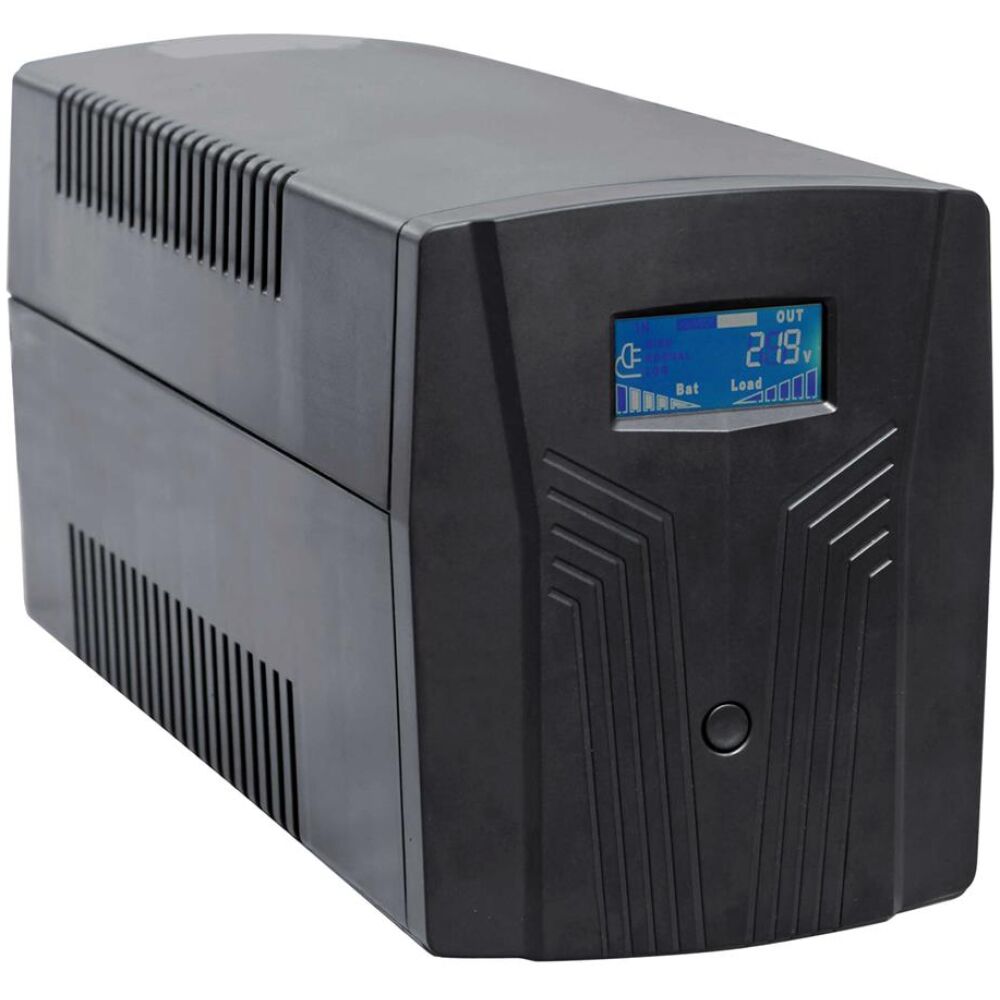 NG UPS 1500VA/900W ΜΕ AVR, LINE INTERACTIVE, USB, 3 SCHUKO, 2 x 12V8A, ΟΘΟΝΗ