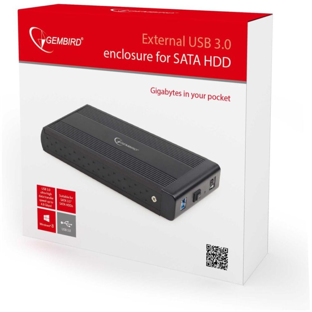 GEMBIRD ΘΗΚΗ ΓΙΑ HDD 3.5" USB 3.0 ΜΑΥΡH - Image 5