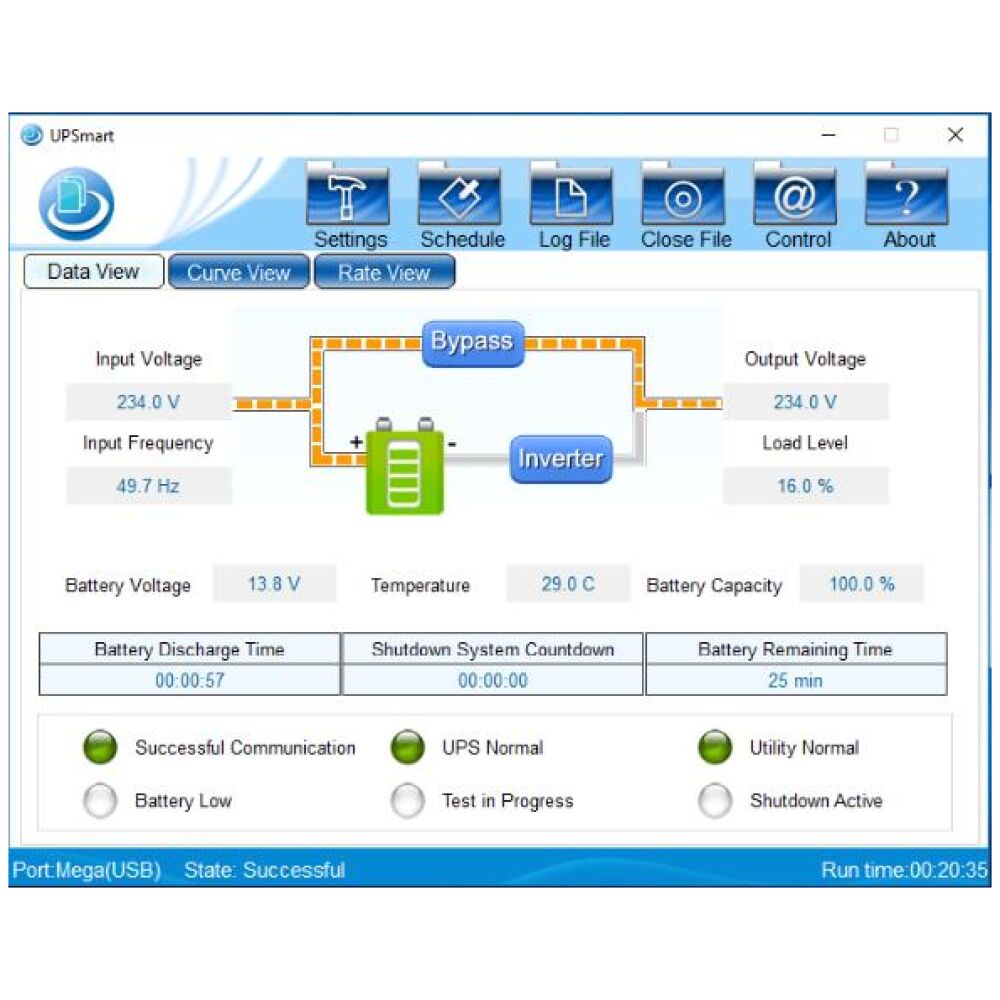 NG UPS 650VA/390W ΜΕ AVR, LINE INTERACTIVE, 2 SCHUKO, 1x 12v7A USB ΘΥΡΑ & RJ11-RJ45 - Image 3