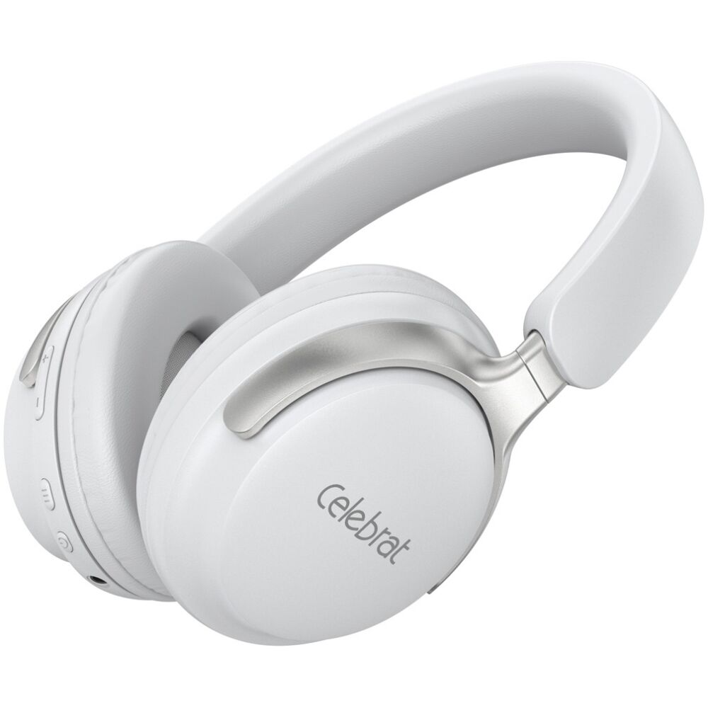 CELEBRAT headphones A40, ασύρματα & ενσύρματα, 40mm, 250mAh, λευκά - Image 3