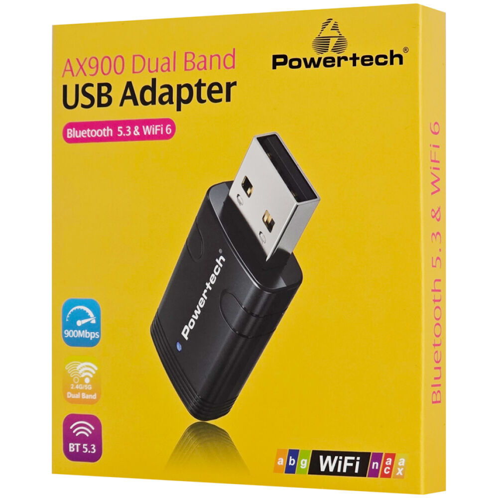 POWERTECH ασύρματος USB αντάπτορας δικτύου PT-1387, 900Mbps WiFi 6, Bluetooth 5.3 - Image 6