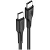 USAMS καλώδιο USB Type-C U43, 5A 100W, PD, 1.2m, μαύρο