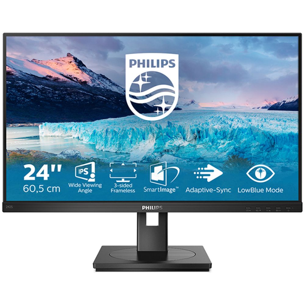 PHILIPS S Line 242S1AE FHD IPS Ergonomic Monitor 24" with speakers (PHI242S1AE)